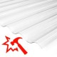 Polycarbonate impact-resistant corrugated sheets (wave plate, transparent)