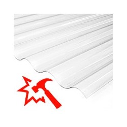 Polycarbonate impact-resistant corrugated sheets (wave plate, transparent)