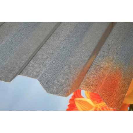 Листы поликарбоната гофрированные ударопрочные (трапециевидные, бронзового цвета, матовая поверхность)