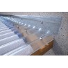Roof wall transition profile for corrugated sheet 76/18 PVC CLEAR